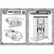 Hot Wheels สมุดภาพระบายสี FULL SPEED